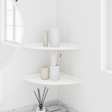  Lebdeća polica s policom s pohranom 2 pcs Bijeli 30 x 30 x 2 cm | shoptok.hr