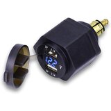 Dardanar Vtič za avtomobilsko vtičnico, dvojni USB adapter za polnjenje z LED voltmetrom, (21198817) Cene