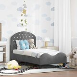  Okvir kreveta za malu djecu s naslonom Tamnosiva 70 x 140 cm | shoptok.hr