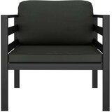 vidaXL Enosed 2 kosa z blazinami aluminij antraciten | Shoptok.si