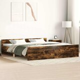  Okvir kreveta s uzglavljem i podnožjem boja hrasta 160x200 cm | shoptok.hr