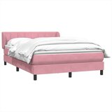 Box Spring krevet s madracem ružičasti 160x220 cm baršun | shoptok.hr
