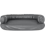  Ergonomski pjenasti krevet za pse sivi 75 x 53 cm umjetna koža | shoptok.hr