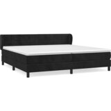 Maison Chic Box spring postelja - Vzmetna postelja z vzmetnico črna 200x200 cm žamet SL15642, (21882935) | Shoptok.si
