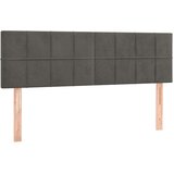  Krevet s oprugama i madracem tamnosivi 140x190 cm baršunasti | shoptok.hr