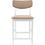  Trpezarijske stolice 2 pcs Bijelo 48 x 49 x 95 cm - Bijela i smeđa | shoptok.hr