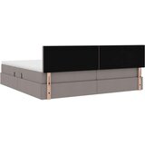  s madracem i skladištem Sivo-smeđa 200 x 200 cm Baršun | shoptok.hr