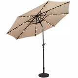 Costway Vrtni dežnik s solarnimi led diodami 300 cm, (5000234353) Cene