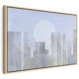  Slika - Modern City (1 Part) Wide - First Variant 90x60 U prirodnom drvenom okviru | shoptok.hr