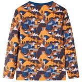  Dječja pidžama s dugim rukavima boja konjaka 116 | shoptok.hr