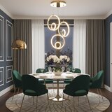 Toolight Viseća LED lampa s tri zlatna prstena LHJ095-3CP GOLD | shoptok.hr