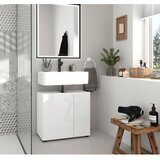 MID.YOU Podnožje Za Umivalnik Vira, Bela - Sijaj | Shoptok.si
