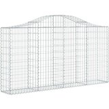  Lučne gabionske košare 40kom 200x30x100/120cm pocinčano željezo | shoptok.hr