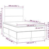  S oprugama i madracem sivi 120x200 cm od umjetne kože | shoptok.hr