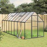  Staklenik s okvirom antracit 445 x 169 x 195 cm aluminijski | shoptok.hr