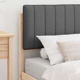 vidaXL Krevetni okvir s tapiciranim uzglavljem Tamno siva 90 x 190 cm | shoptok.hr