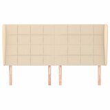  Uzglavlje s ušima krem 183x23x118/128 cm od tkanine | Eponuda.ba
