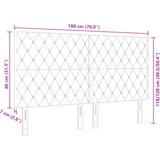  LED Uzglavlje Tamnozelena 90 cm Baršun | shoptok.hr