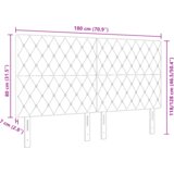  LED vzglavje z LED lučmi Diamantni Temno zelena 90 cm Žamet, (5000043951) | Shoptok.si