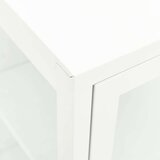 vidaXL komoda bijela 70 x 35 x 70 cm od čelika i stakla | shoptok.hr