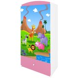 HAPPYKIDS Garderobna omara Dreamy safari Roza | Shoptok.si
