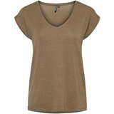 Pieces Majica 'Billo' umbra / srebrna | Shoptok.si