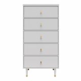 CosmoLiving by Cosmopolitan Svetlo siva visoka komoda 70x141 cm Elizabeth – | Shoptok.si