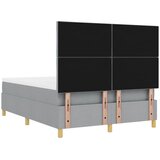  Krevet s opruga kutije Svjetlosiva 200 x 140 cm tkanina | shoptok.hr