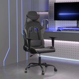  Masažni gaming stol črno in siva umetno usnje | Shoptok.si
