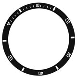 INF združljivo s samsung Watch5 pro črno-belo 45mm nerjaveče jeklo - obroč s časovno skalo, (5000090611) | Shoptok.si