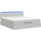  od pjene s madracem i LED-om Svjetlosiva 200 x 200 cm | shoptok.hr