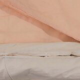  Set posteljine za poplun ružičasti 260 x 220 cm pamučni | shoptok.hr