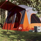 The Living Store Šotor za kampiranje za 5 oseb siv in oranžen vodoodporen - Šotor Za Kampiranje, (21826817) | Shoptok.si