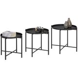 Mömax set mizic bristol, 3-Delni, črna, kovina | Shoptok.si