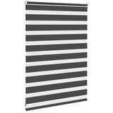 vidaXL Zavjesa zebra crna 100x100 cm širina tkanine 95,9 cm poliester | shoptok.hr