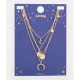 Sinsay - Komplet 4 ogrlic - Zlata