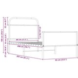  Okvir kreveta bez madraca boja hrasta sonome 80 x 200 cm drveni | shoptok.hr