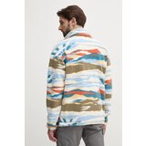 Columbia Helvetia II Printed Half Snap Fleece Half-Zip Pulover iz flisa chalk rogue valley | Shoptok.si