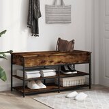  Klupa za cipele boja dimljenog hrasta 100x42,5x50 cm drvena | shoptok.hr