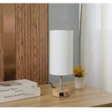  Brilagi - Stona lampa sa USB portom TABLON 1xE27/25W/230V hrast/bež/bela | Eponuda.com