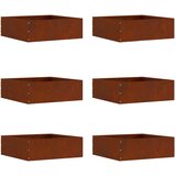  Ograda oko Travnjaka 6 pcs Rđa 40 x 40 x 13 cm | shoptok.hr