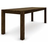  Hrastov stol 200 x 80 cm, braon brušen sa zlatnim efektom | shoptok.hr