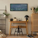  Slika - Claude Monet – Water Lilies (Water Lilies) III 100x40 U crnom drvenom okviru | shoptok.hr