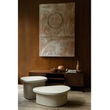 Dutchbone Bež mizica v marmornem dekorju 49x74 cm Veda – | Shoptok.si