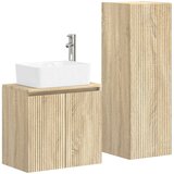  Set namještaja za kupaonicu 2 kom. Hrast sonoma Smeđa 33 x 34.5 x 100 cm | shoptok.hr