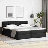 vidaXL Postelja s shranjevanjem Črna 180 x 200 cm Umjetno usnje | Shoptok.si