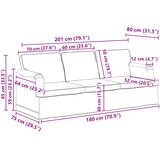  Set sofe 2 pcs Plava 201 x 80 x 85 cm tkanina | shoptok.hr