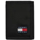 Tommy Jeans Velika moška denarnica Tjm Essential D. Nylon Trifold AM0AM12438 Črna