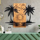 Atelier Del Sofa Zidna dekoracija Havaji 2, 74x57,5 cm, Smeđa boja Cijene