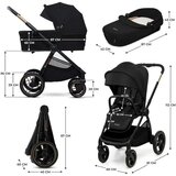 Kinderkraft dječja kolica Nea 2 2u1, Midnight Black | shoptok.hr